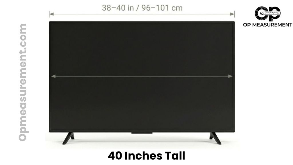 Flat-Screen TV Width at 43-Inch Diagonal That Are 40 Inches Tall