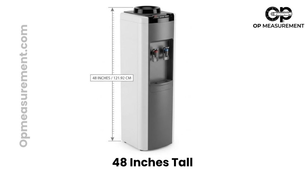 Floor-Standing Water Dispenser That Measures 48 Inches Long