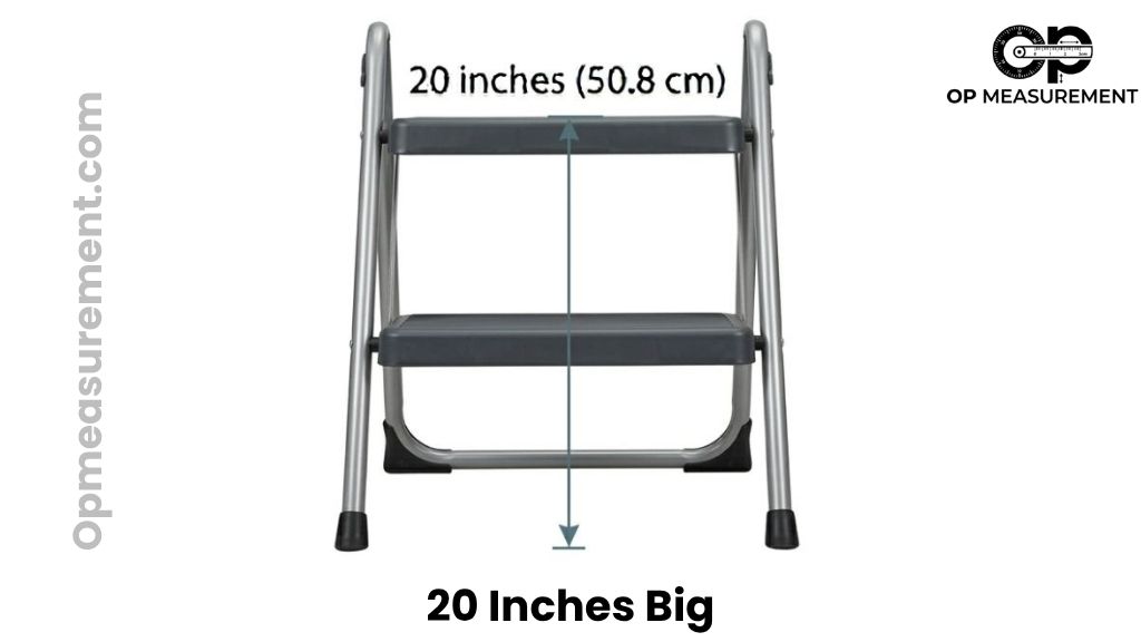 Folding Step Stool That Measure 20 Inches Long