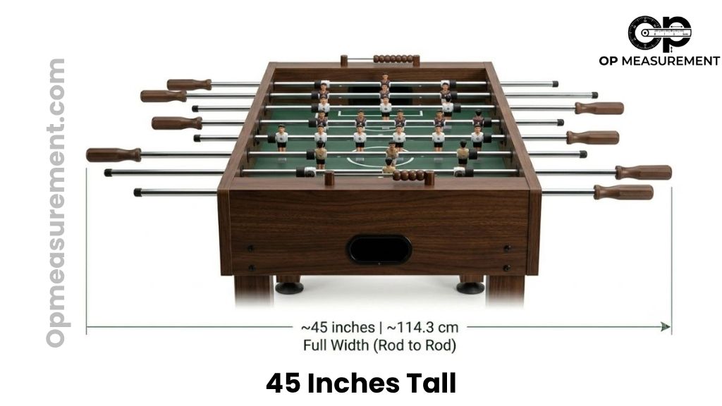 Foosball Table That Are 45 Inches Long