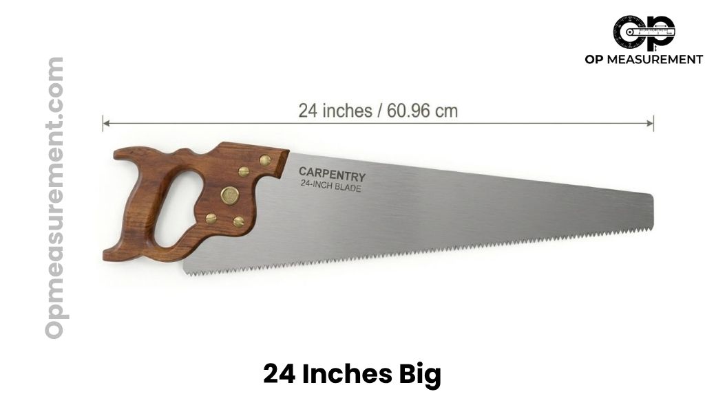 Handheld Wood Saw Blade That Are About 24 Inches Big
