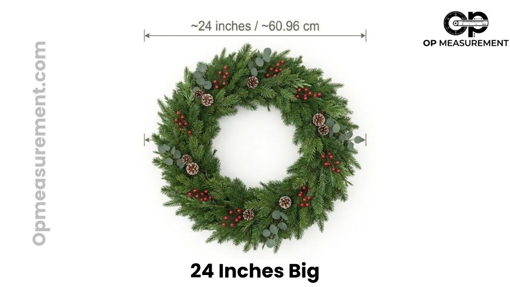 Large Front Door Wreath That Are About 24 Inches Long