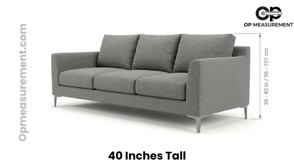Living Room Sofa Backrest That Are 40 Inches Tall