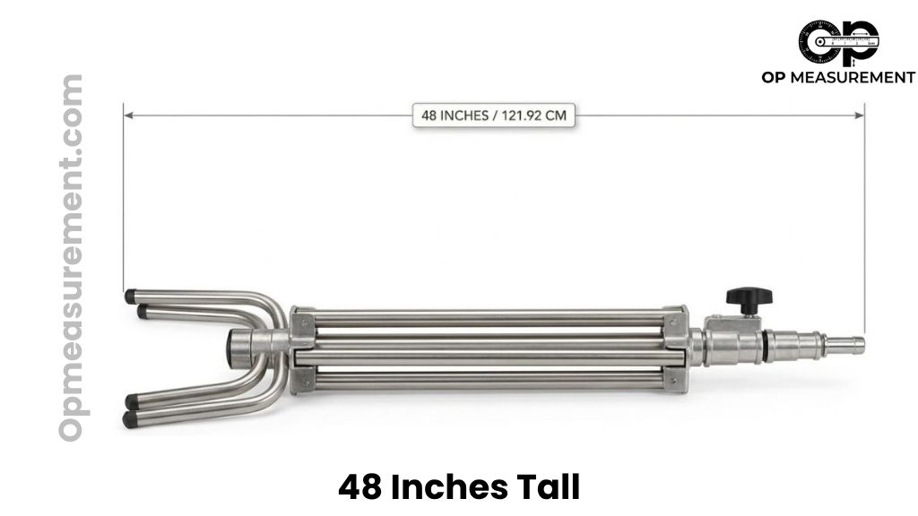 Portable Studio Light Stand That Measures 48 Inches Long
