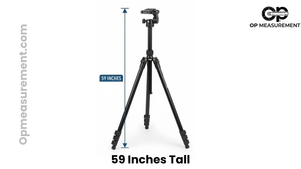 Professional Camera Tripod That Is About 59 Inches Long