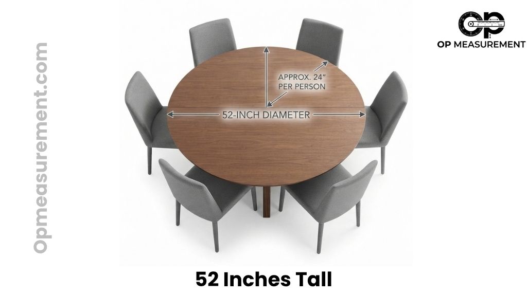 Round Dining Table That Are About 52 Inches Tall