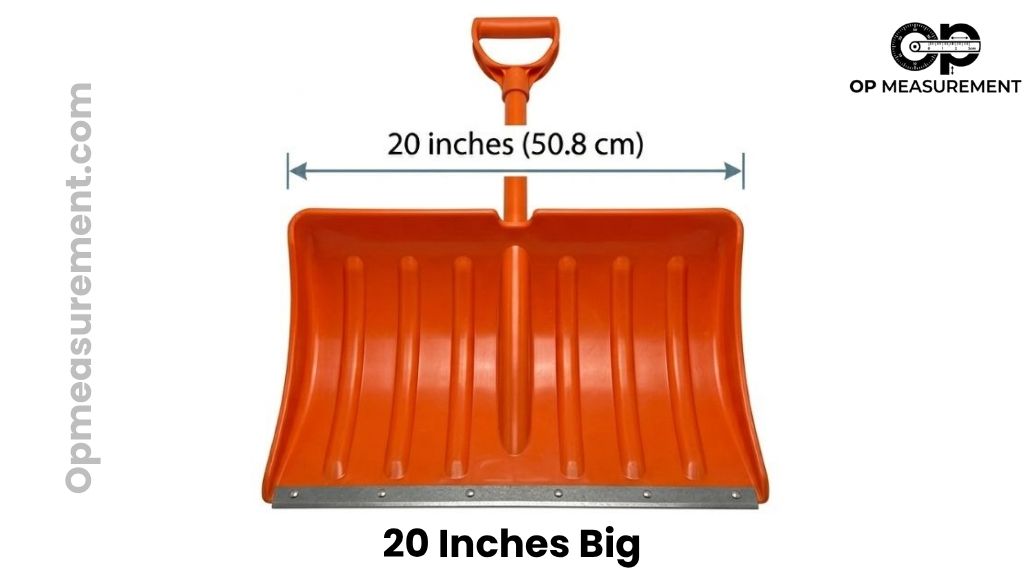 Snow Shovel Blade That Measure 20 Inches Long