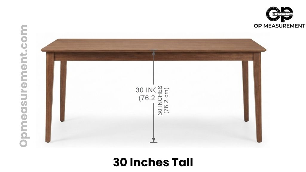 Standard Desk and Dining Table That Are About 30 Inches Tall