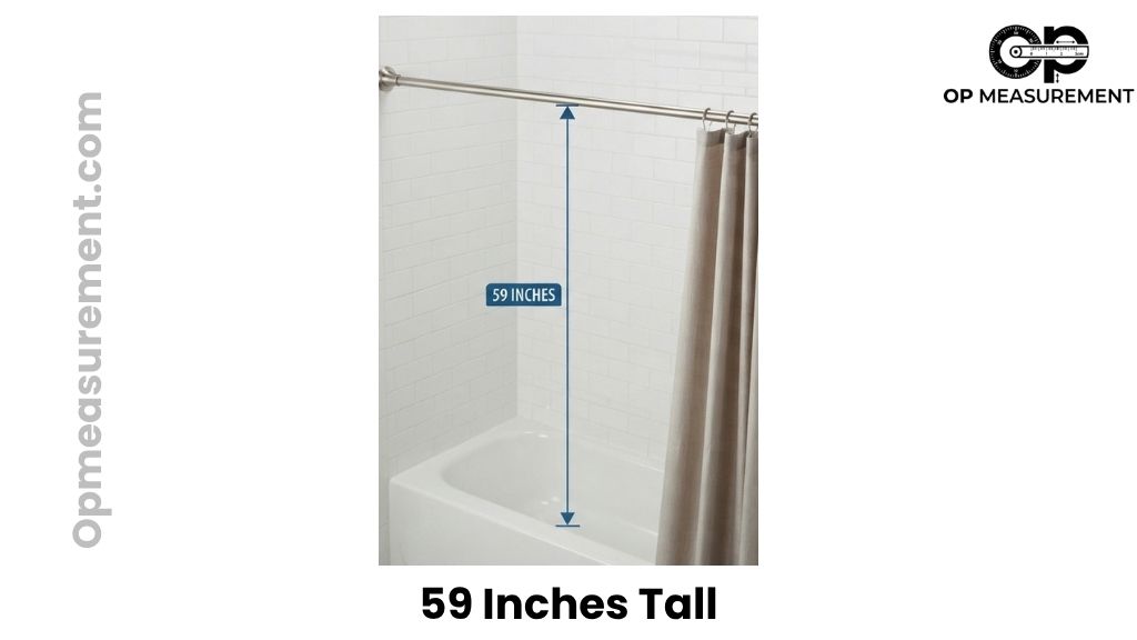 Standard Interior Shower Rod That Are About 59 Inches Tall