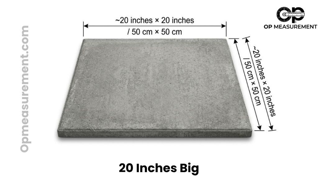 Standard Pavement Tile That Measure 20 Inches Long