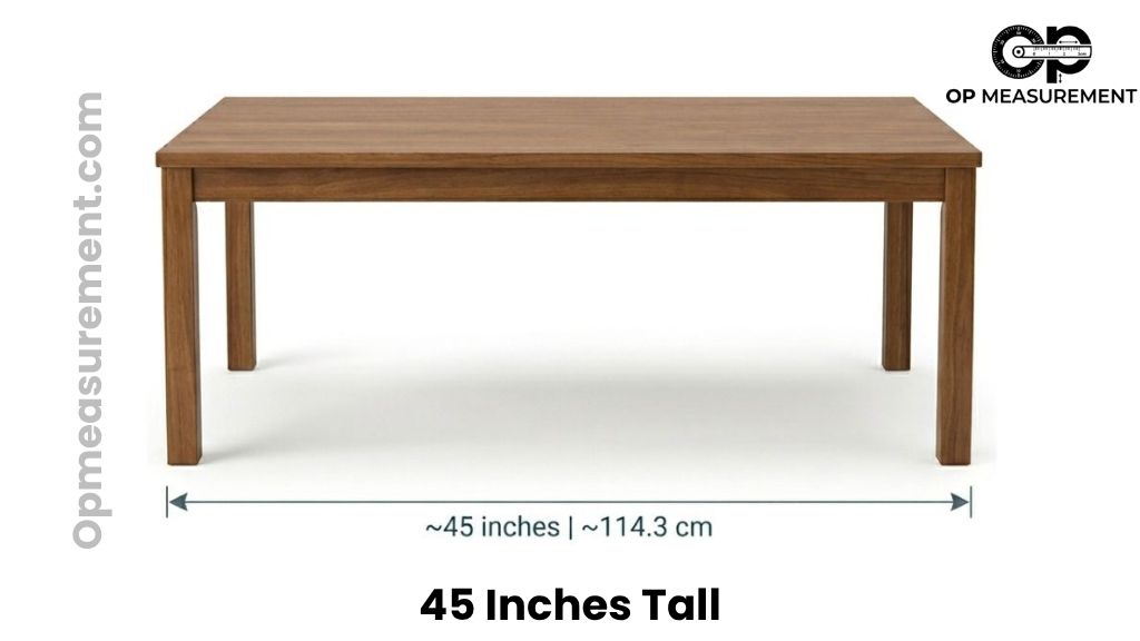 Standard Rectangular Coffee Table That Are 45 Inches Long