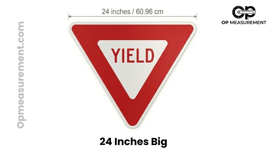 Standard U.S. Yield Sign That Is About 24 Inches Big