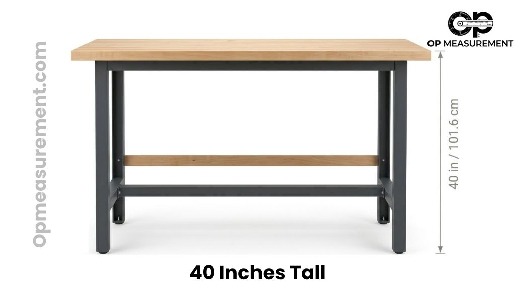 Standing Workbench That Is 40 Inches Tall