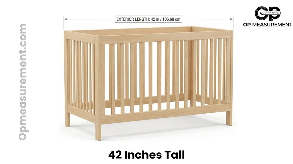 Toddler Convertible Crib That Measures 42 Inches Tall