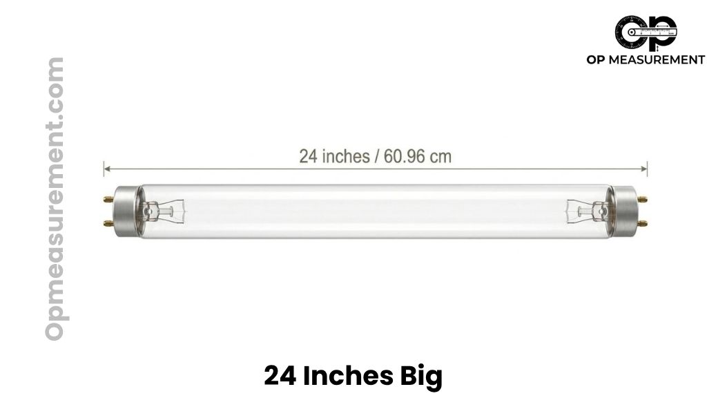 Two-Foot Fluorescent Tube Light Bulb That Are About 24 Inches Big