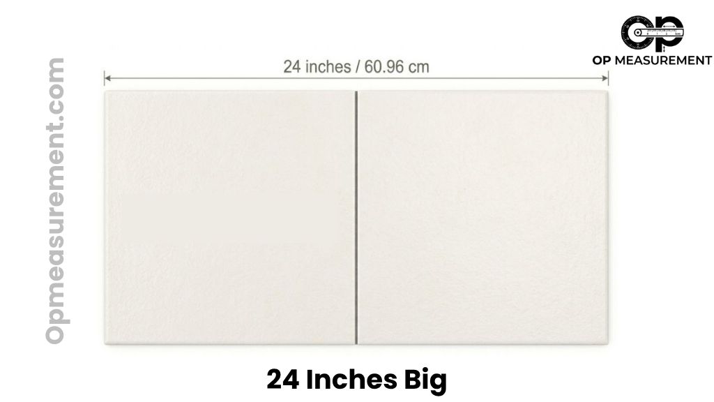 Two Standard Floor Tiles Side by Side That Are About 24 Inches Big